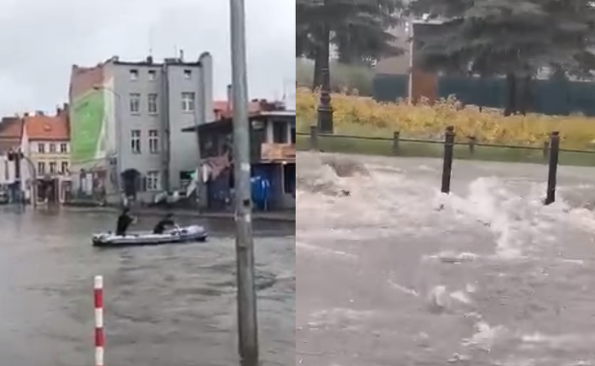 Zielona Góra zalana