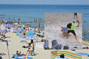 plaża w Mielnie