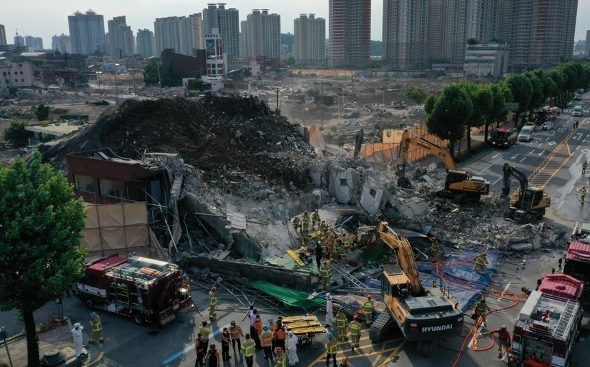 Korea Płd. Zawalił się budynek, zginęło 9 osób