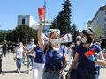 Protest pielęgniarek przed Sejmem