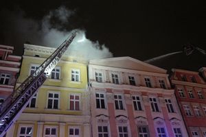 Pożar kamienicy w Świdnicy