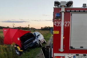 wypadek, w którym zginął motocyklista