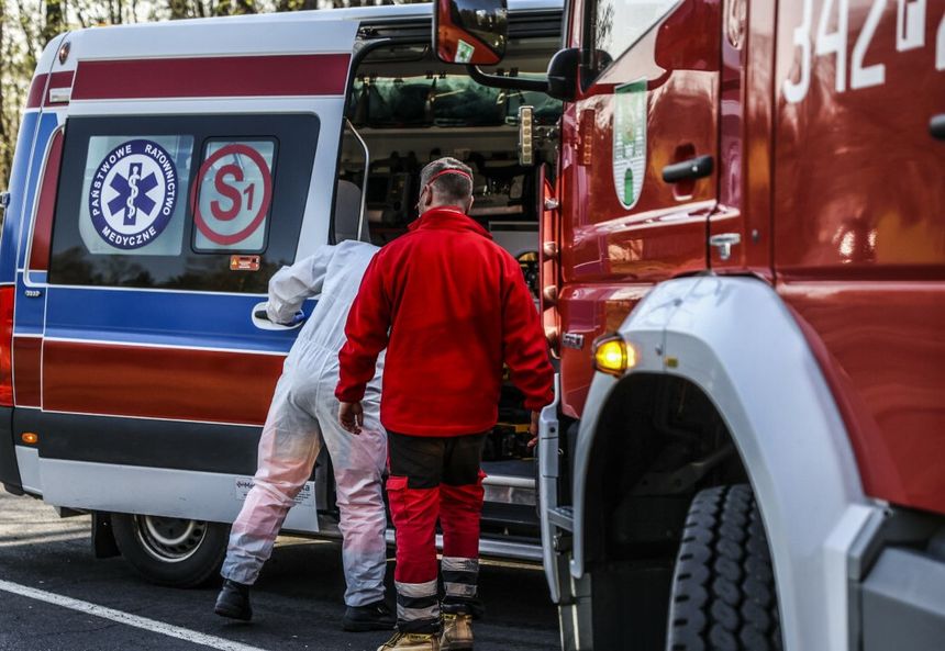 wypadek w punkcie szczepień