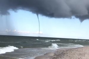 Trąba powietrzna nad Bałtykiem