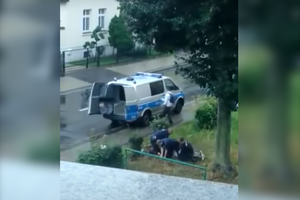 interwencja policji w Lubinie