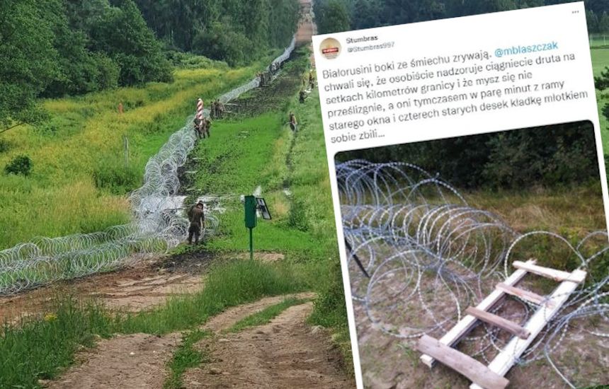Ogrodzenie na granicy z Białorusią