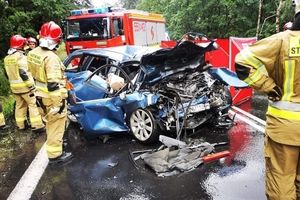 wypadek w Jamnicy koło Stalowej Woli