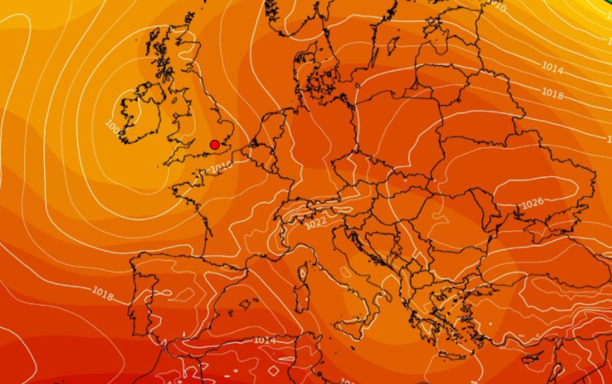 Mapa pogodowa Polski i Europy