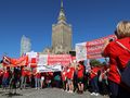 Protest pracowników sądów i prokuratury w Warszawie