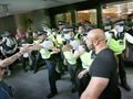Protest przed siedzibą BBC w Londynie