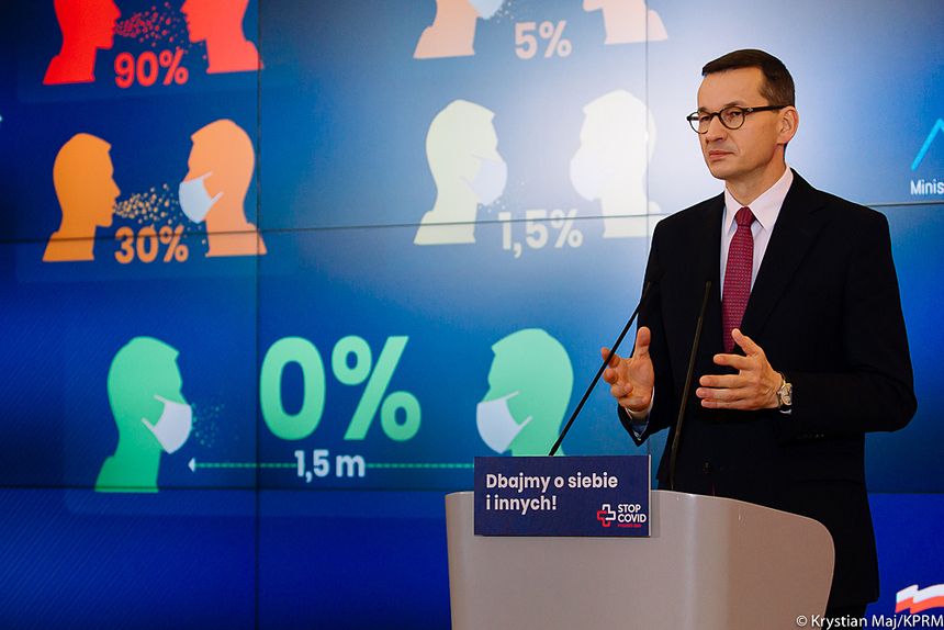 konferencja premiera dot. obostrzeń