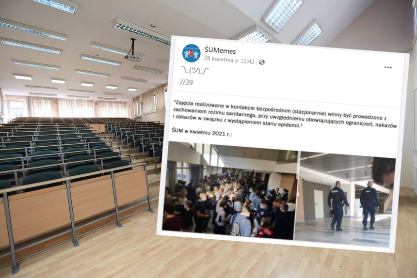 studenci przed kolokwium