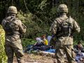 migranci koczujący na granicy z Białorusią w miejscowości Usnarz Górny