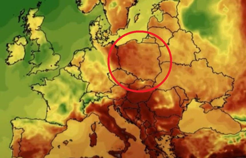 Mapa pogodowa Polski