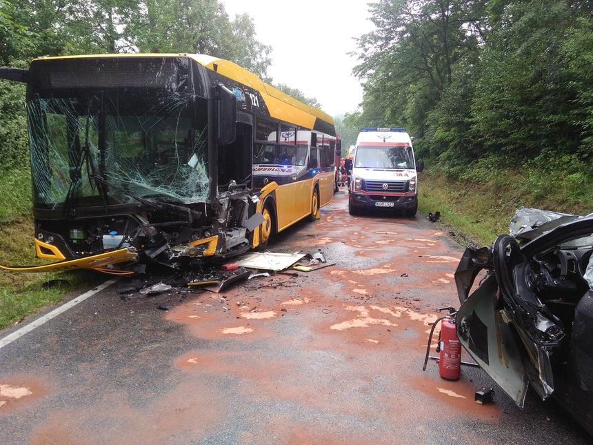 wypadek w Zagórzanach