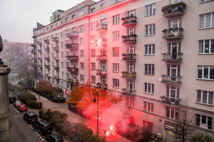 Podpalenie mieszkania na Marszu Niepodległości 