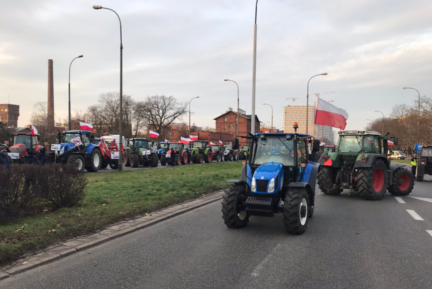 Protest rolników w Warszawie 