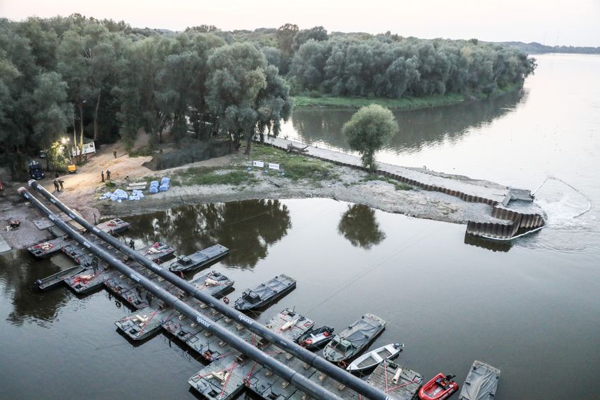Most Pontonowy Wisła Warszawa 