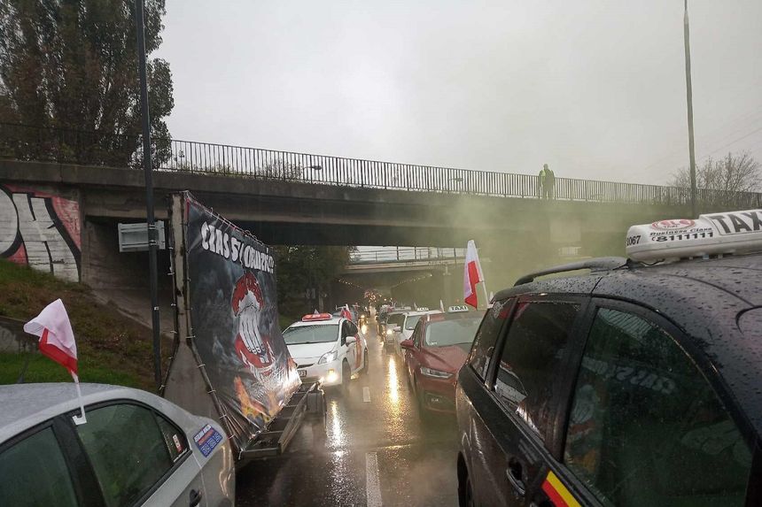 Taksówkarze solidaryzują się z rolnikami