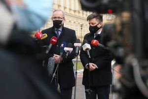 Konferencja ministra zdrowia i Michała Dworczyka