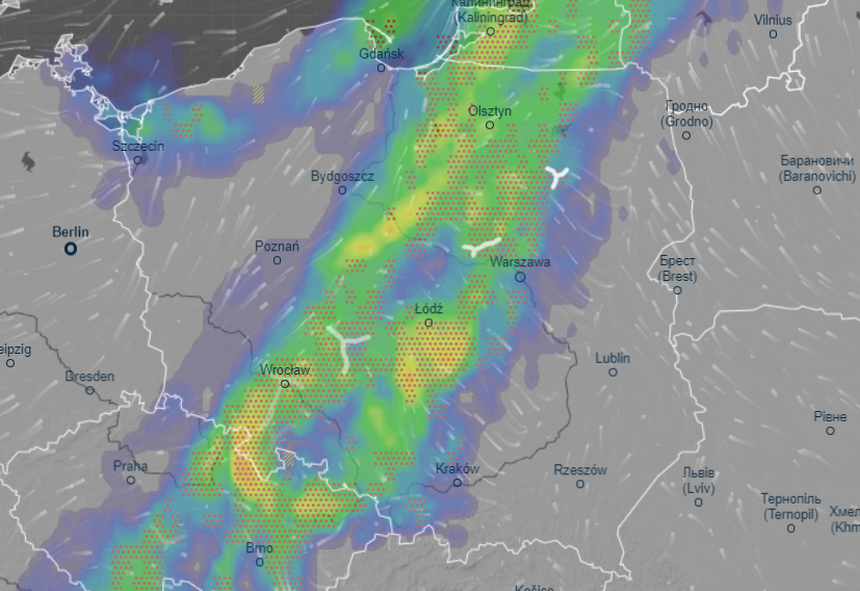 Mapa burz 