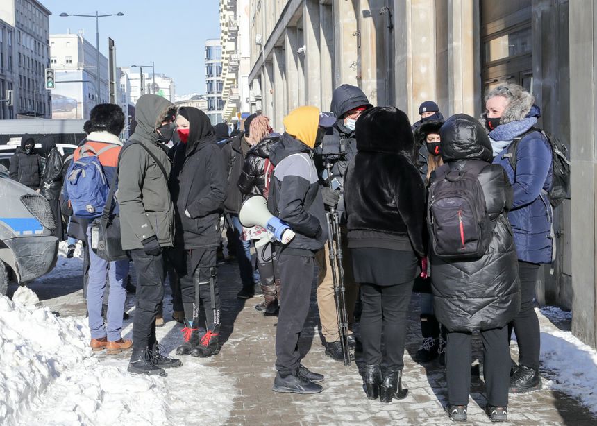 pikieta ws. aktywisty Wojciecha B.