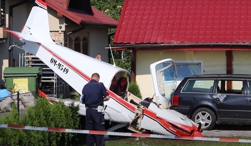 Wypadek samolot Krosno