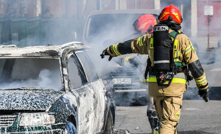 Kłodawa. Spalony samochód, zwłoki, zarzuty dla 35-latka