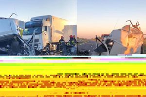 Wypadek na S5 k. Kleszczewa. Ciężarówki praktycznie zmiażdżyły się nawzajem