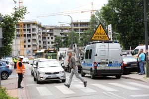 wypadek na Bielanach