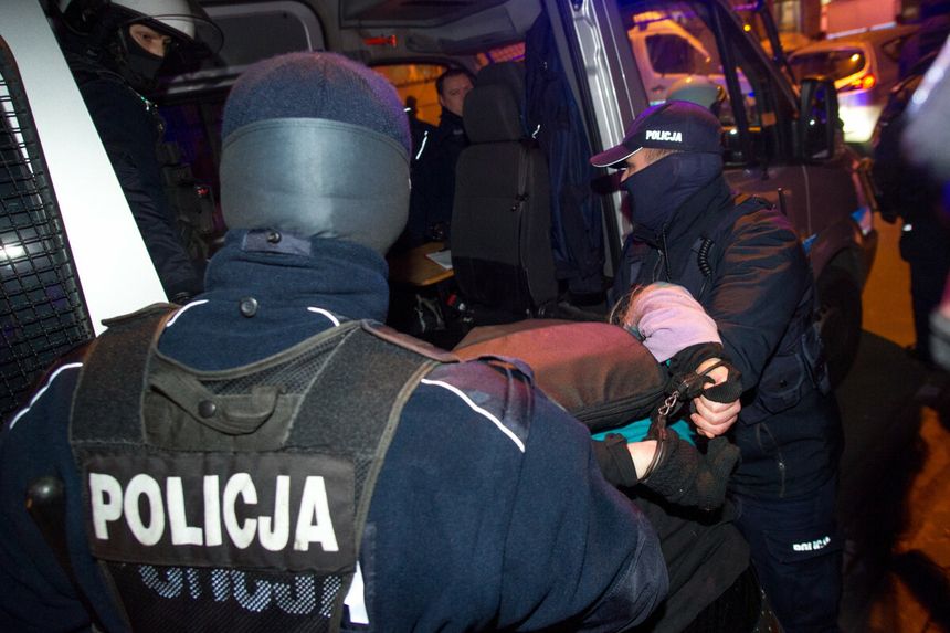 Interwencja policji na proteście 9 grudnia