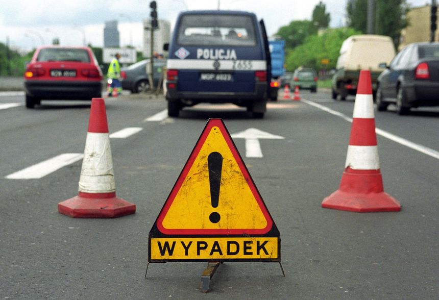 wypadek w Warszawie