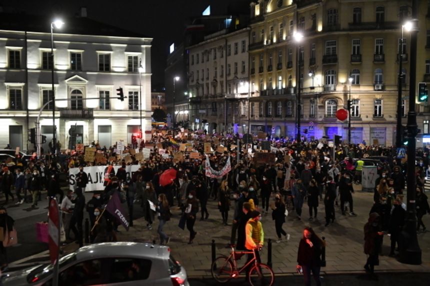 protest w Warszawie