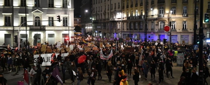 protest w Warszawie