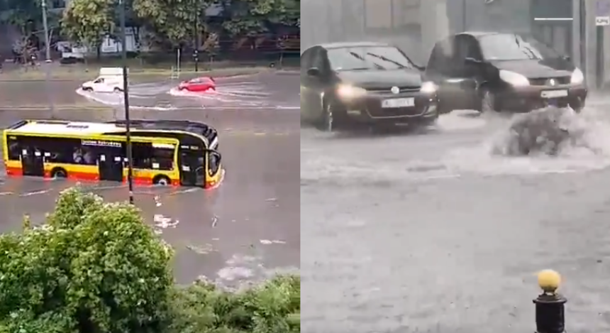 Ulewa w Warszawie 