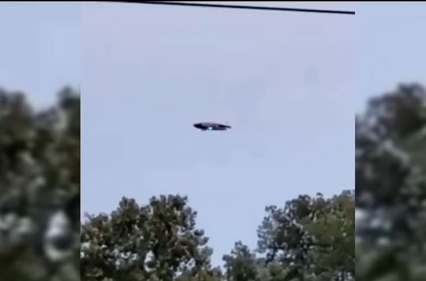 UFO na niebie nad New Jersey