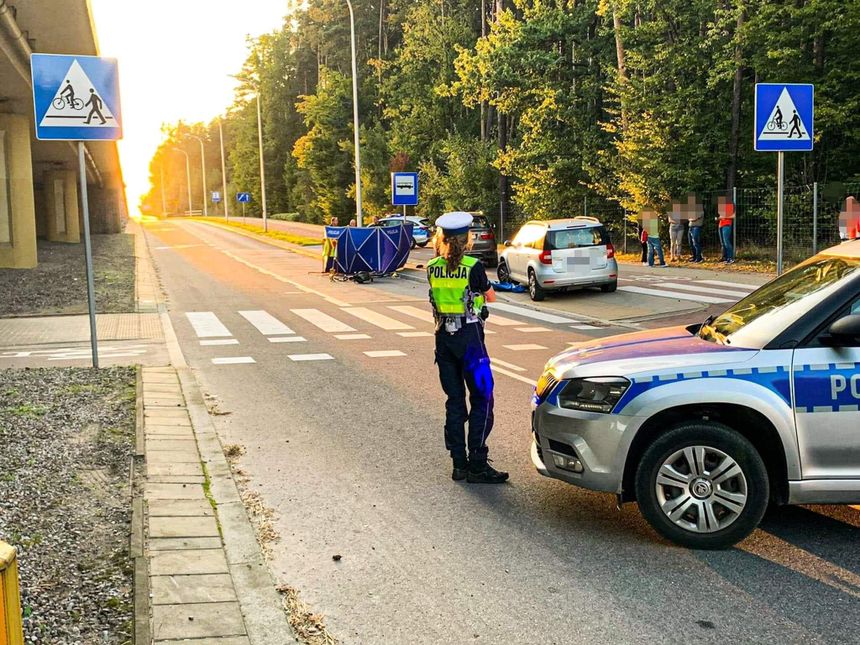 wypadek rowerzysty