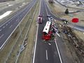 wypadek autokaru na A4