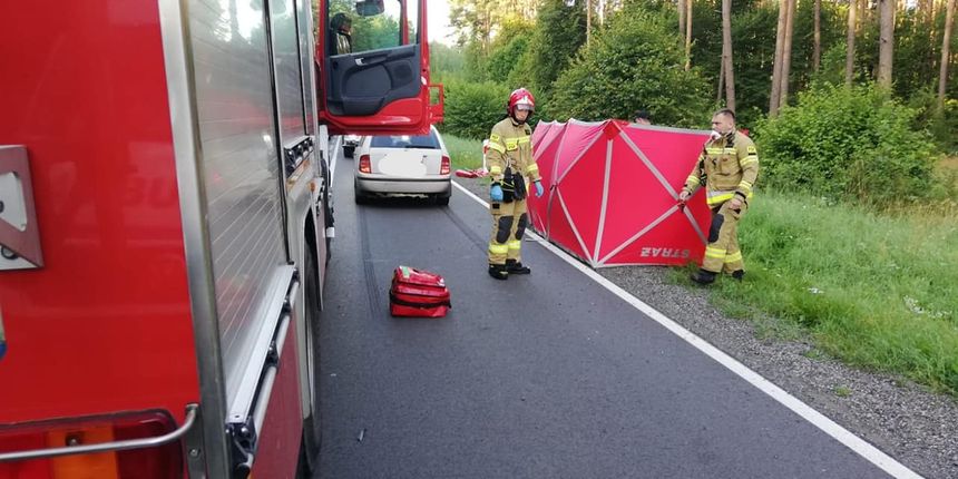 potrącenie rowerzystki