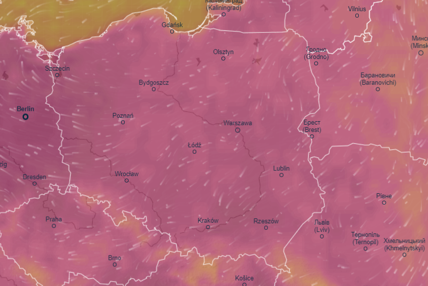 Mapa Polski 