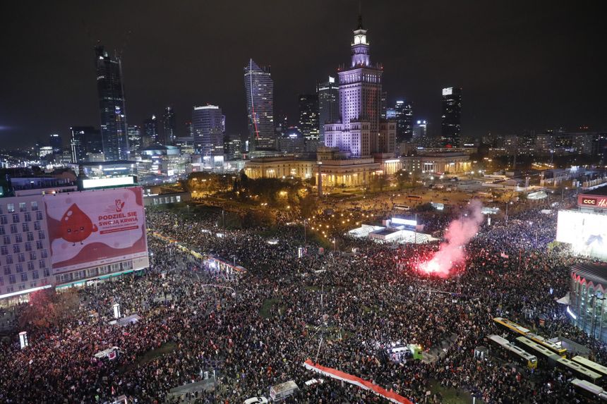 Protest w Warszawie, 30 października