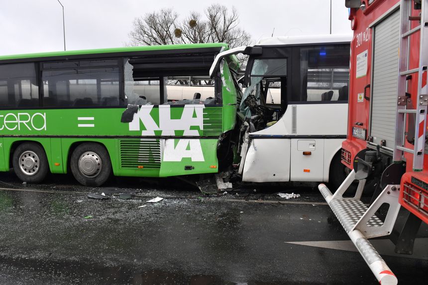 Wypadek autobusów w Szczecinie, 20 osób rannych