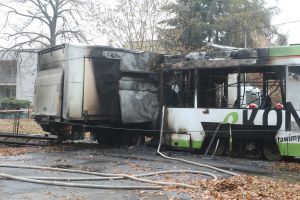Wypadek i pożar tramwaju we Wrocławiu
