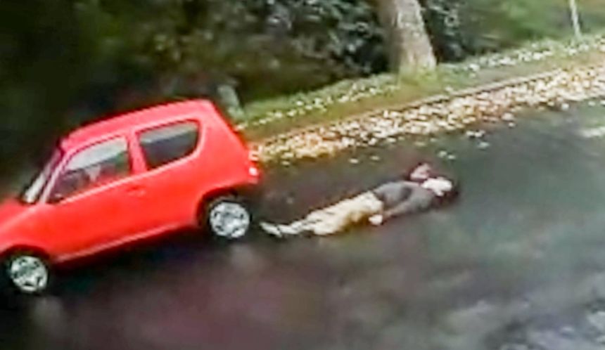 Wypadek w Żaganiu. Wjechała na pasach w pieszego, padł jak rażony prądem