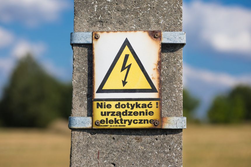 Słup wysokiego napięcia