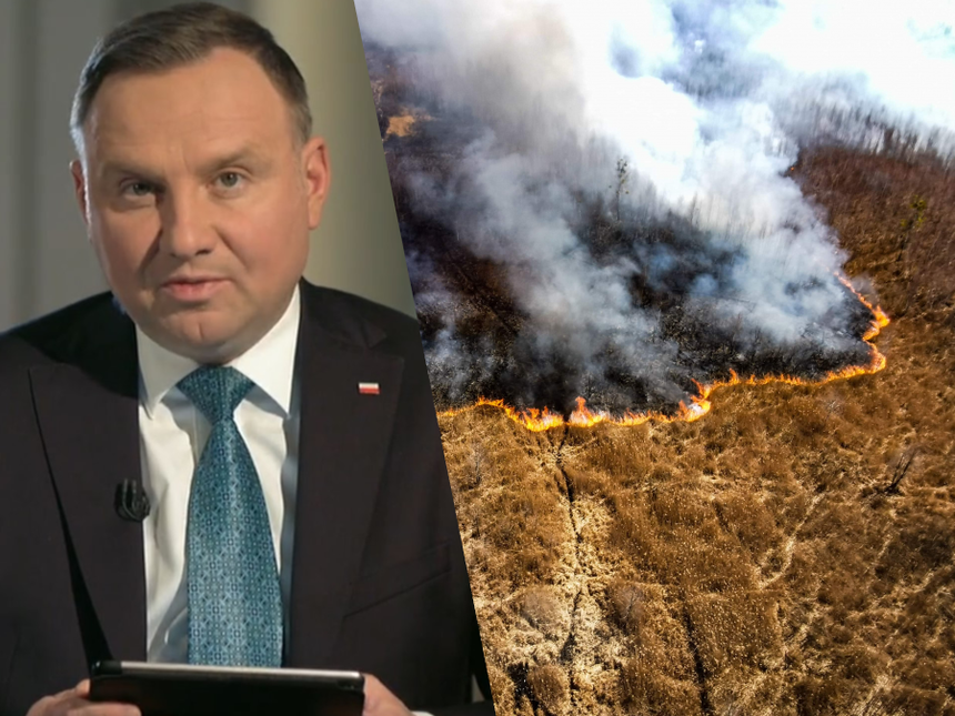 pożar biebrzańskiego parku narodowego