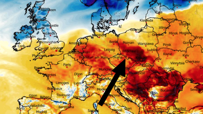 Anomalia temperatury mierzona na wysokości 2 m nad powierzchnią gruntu 12.02