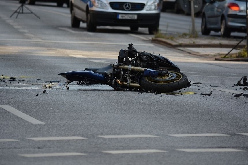 Motocykl wypadek