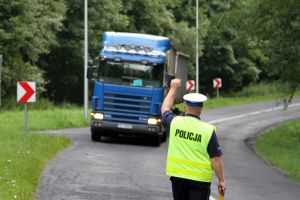 Ciężarówka policja
