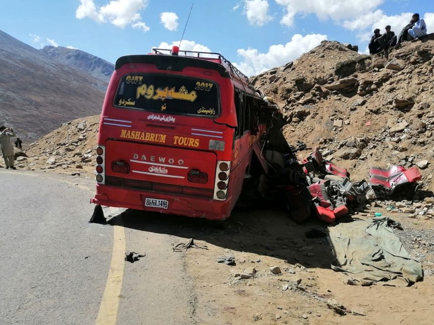 Pakistan wypadek autokaru